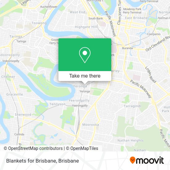 Blankets for Brisbane map