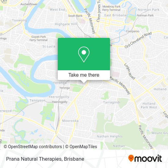 Prana Natural Therapies map