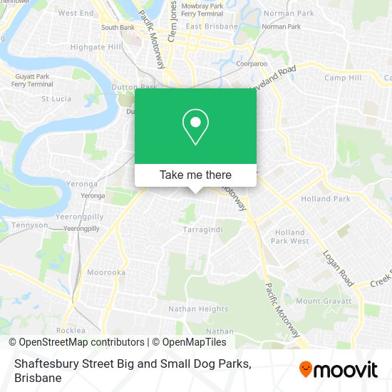 Shaftesbury Street Big and Small Dog Parks map