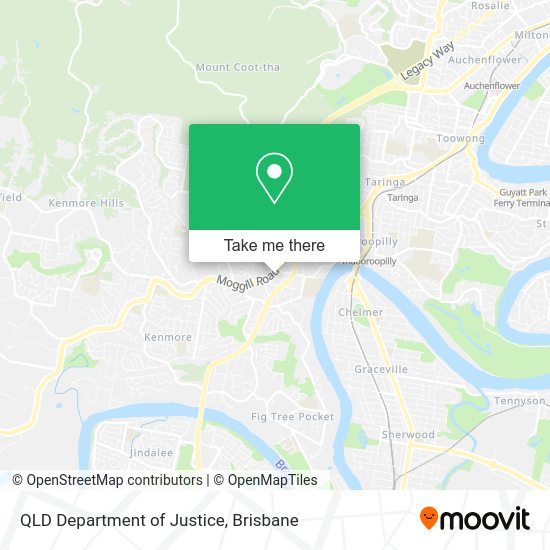 QLD Department of Justice map