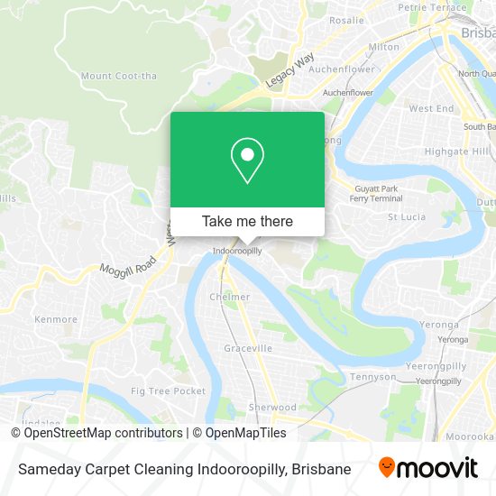 Sameday Carpet Cleaning Indooroopilly map