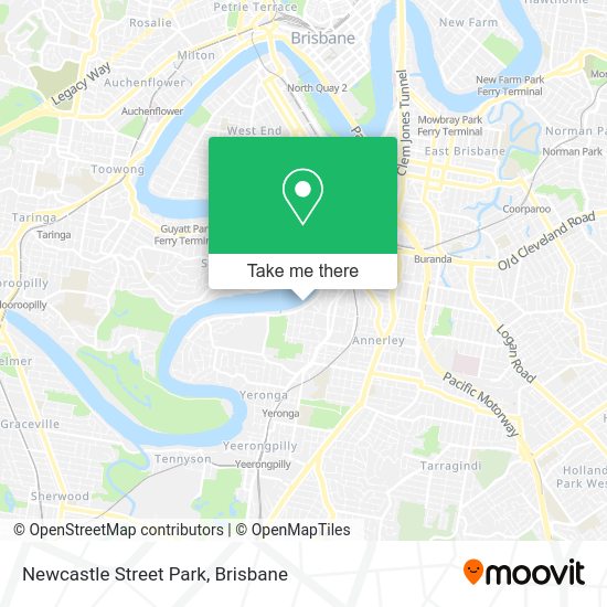 Newcastle Street Park map