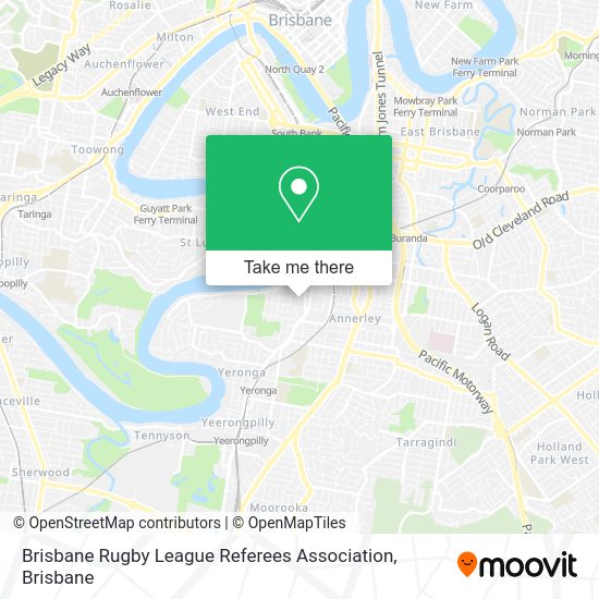Brisbane Rugby League Referees Association map