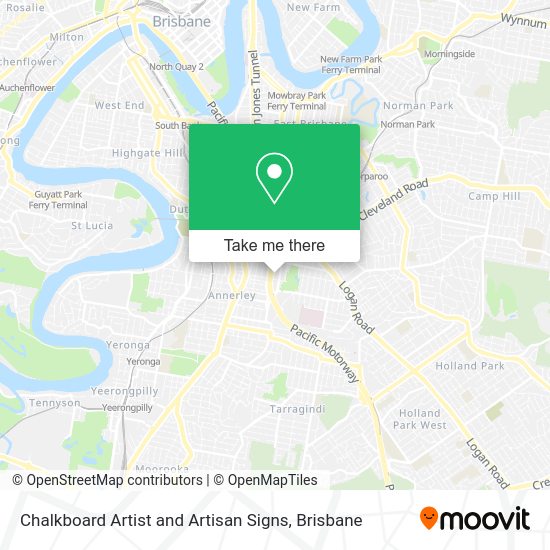 Chalkboard Artist and Artisan Signs map