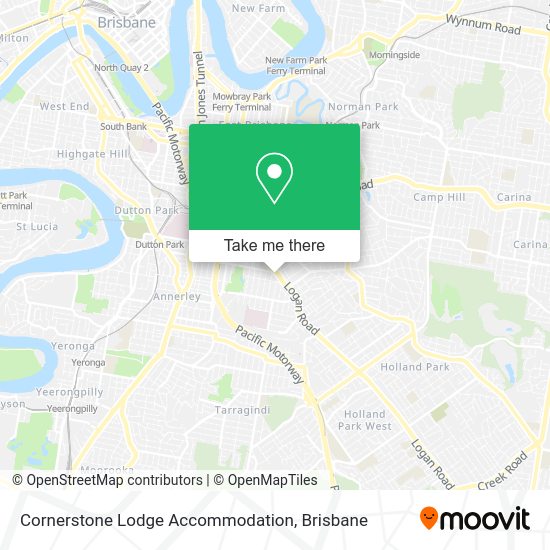 Cornerstone Lodge Accommodation map