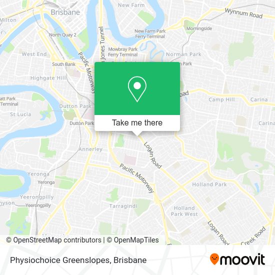 Physiochoice Greenslopes map