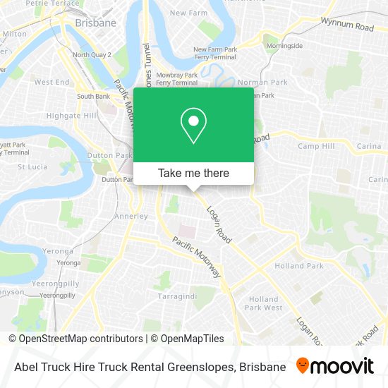 Abel Truck Hire Truck Rental Greenslopes map