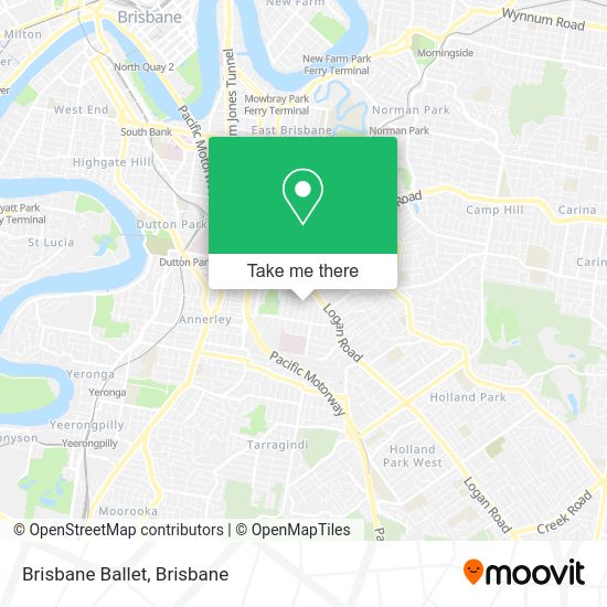Brisbane Ballet map