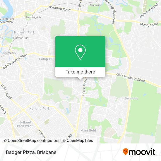 Badger Pizza map
