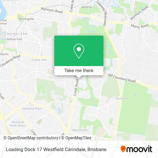 Loading Dock 17 Westfield Carindale map