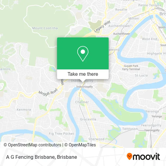 A G Fencing Brisbane map