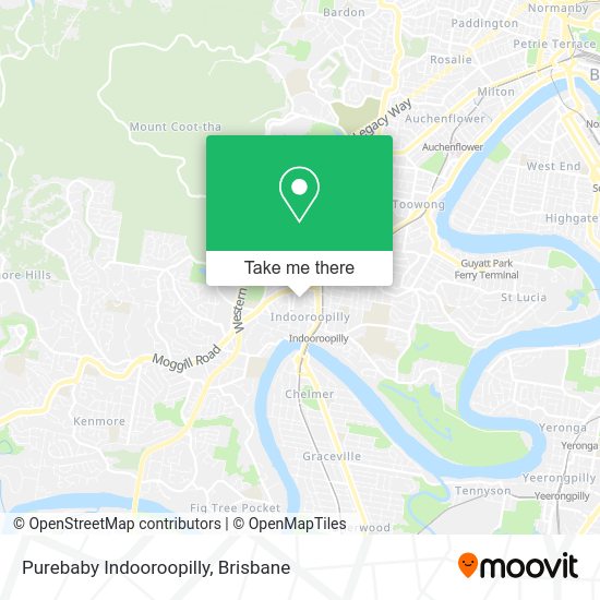 Purebaby Indooroopilly map