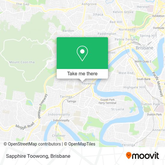 Sapphire Toowong map