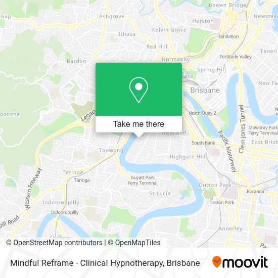Mindful Reframe - Clinical Hypnotherapy map