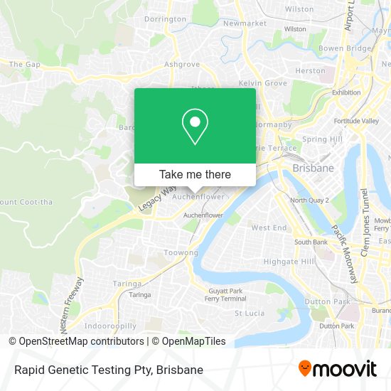 Rapid Genetic Testing Pty map