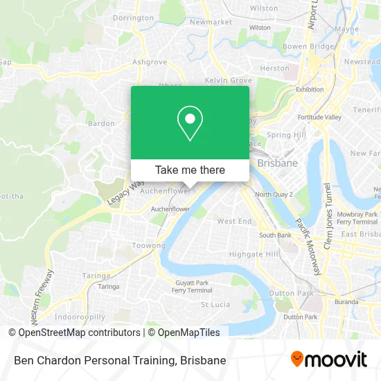 Mapa Ben Chardon Personal Training