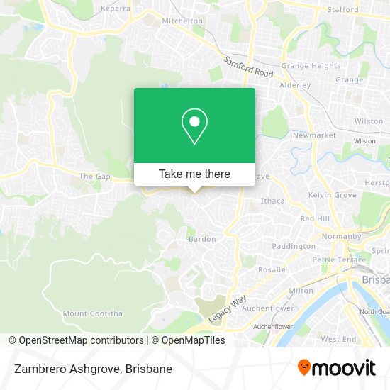 Zambrero Ashgrove map