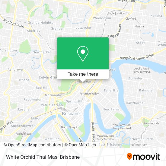 White Orchid Thai Mas map