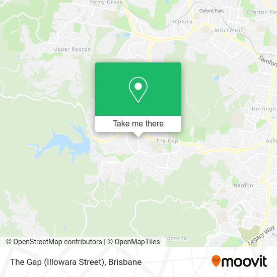 The Gap (Illowara Street) map