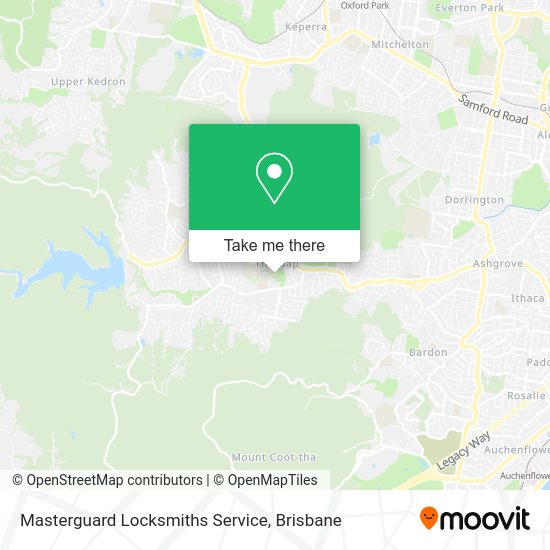 Masterguard Locksmiths Service map