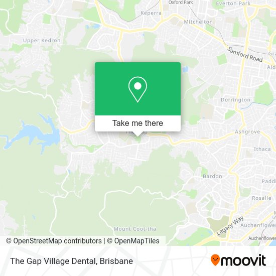 The Gap Village Dental map