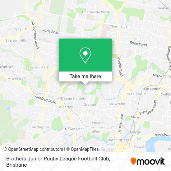 Brothers Junior Rugby League Football Club map