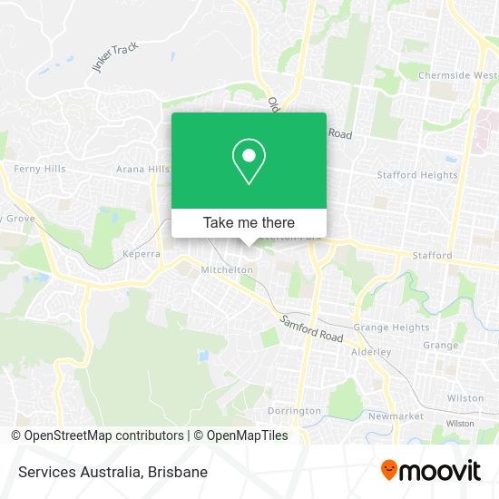 Services Australia map
