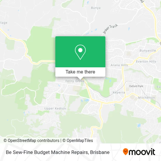 Mapa Be Sew-Fine Budget Machine Repairs