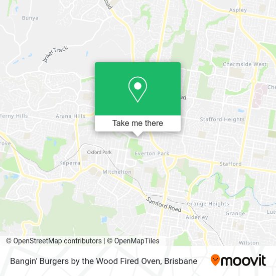 Bangin' Burgers by the Wood Fired Oven map