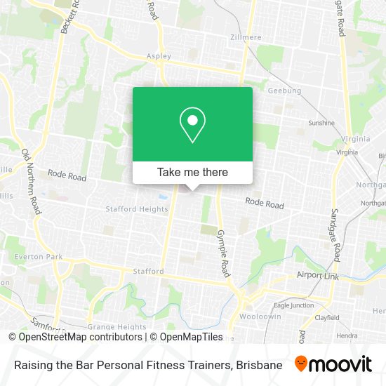 Raising the Bar Personal Fitness Trainers map