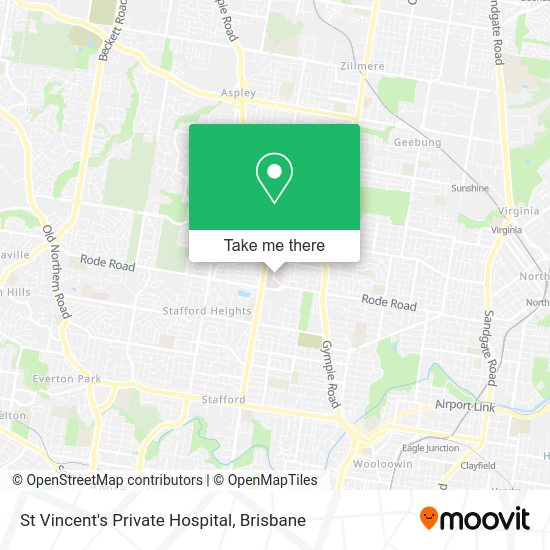 St Vincent's Private Hospital map