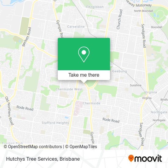 Hutchys Tree Services map