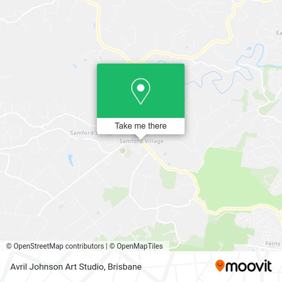 Avril Johnson Art Studio map