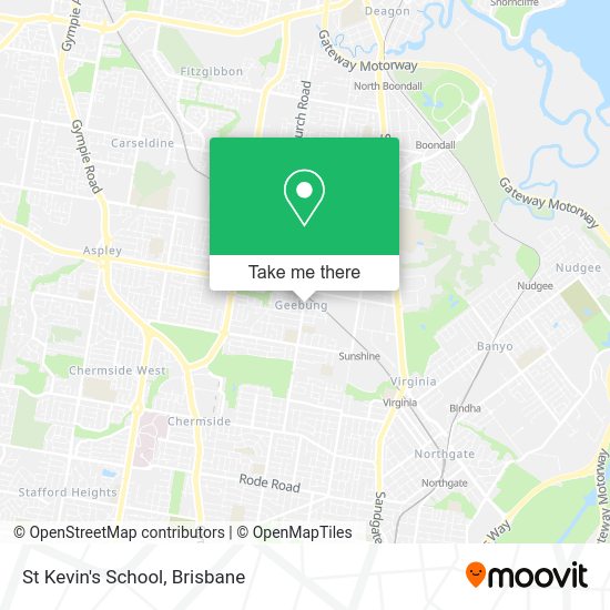St Kevin's School map