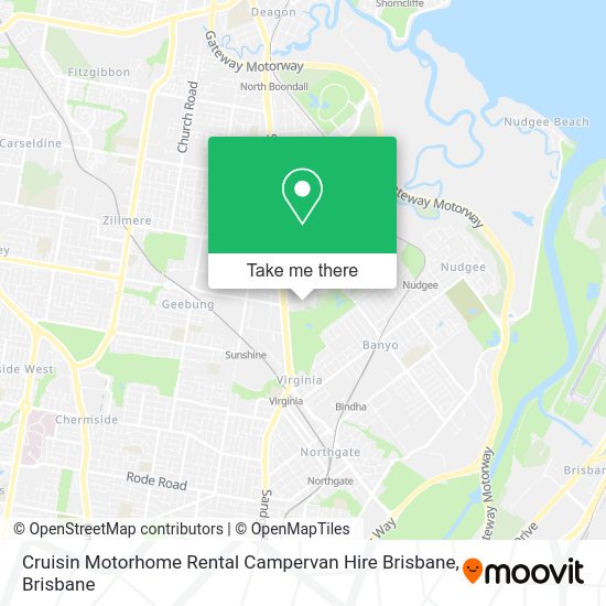 Cruisin Motorhome Rental Campervan Hire Brisbane map