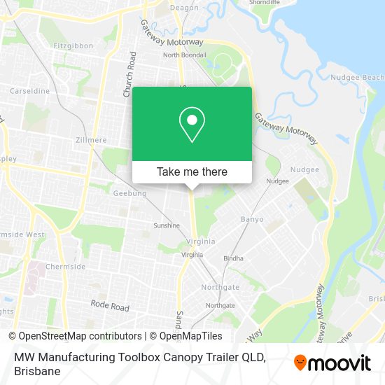 MW Manufacturing Toolbox Canopy Trailer QLD map