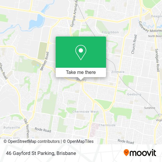46 Gayford St Parking map