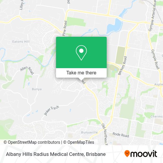 Albany Hills Radius Medical Centre map