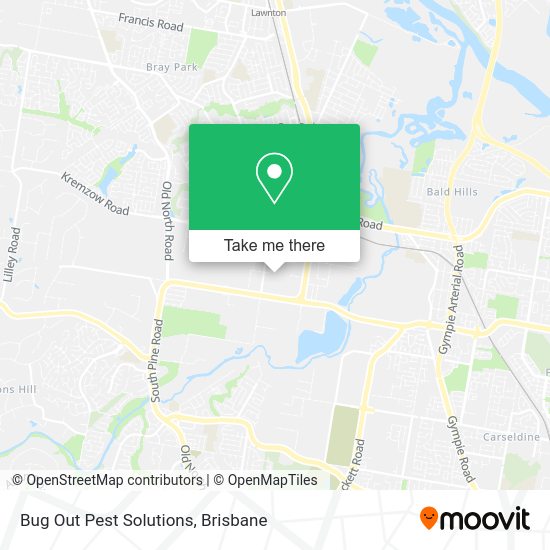 Bug Out Pest Solutions map