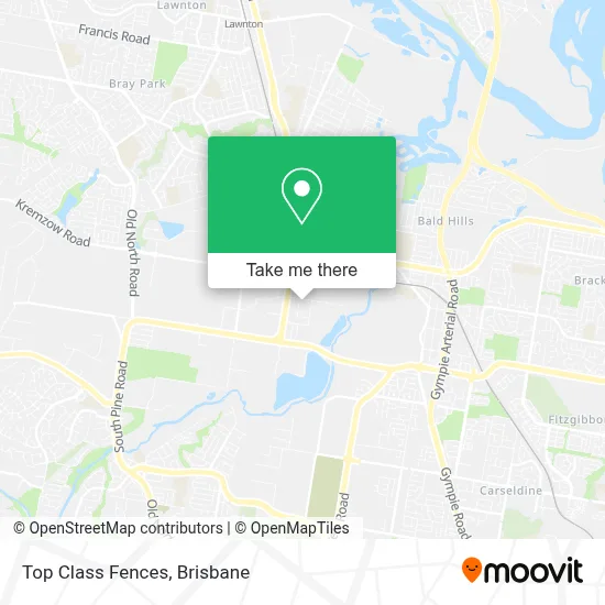 Mapa Top Class Fences