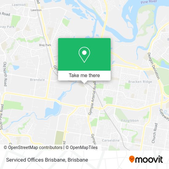 Serviced Offices Brisbane map