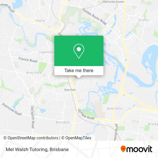 Mel Walsh Tutoring map