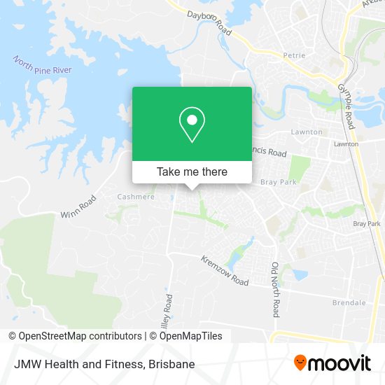 JMW Health and Fitness map