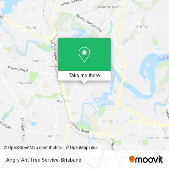 Mapa Angry Ant Tree Service
