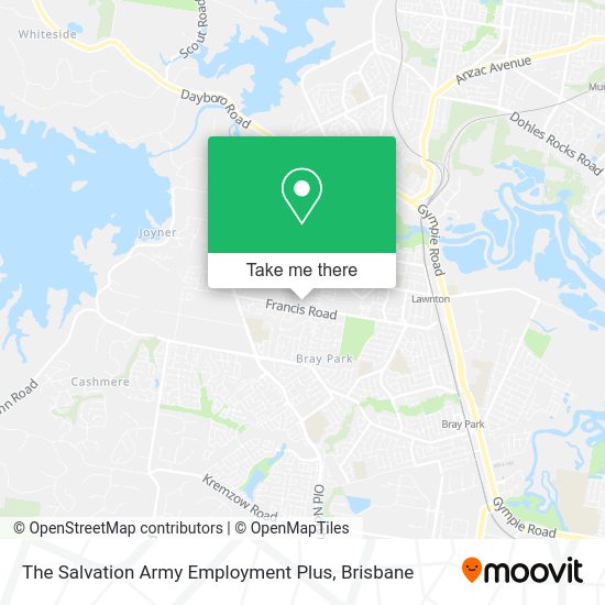 The Salvation Army Employment Plus map