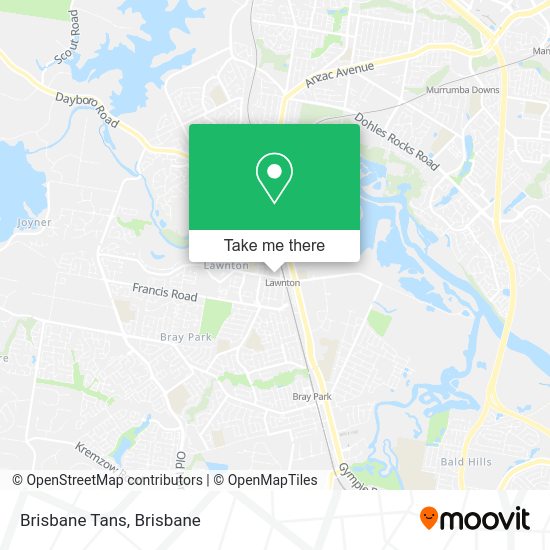 Brisbane Tans map