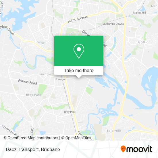 How to get to Dacz Transport in Lawnton by bus or train?