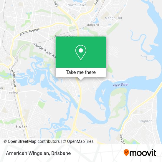 American Wings an map