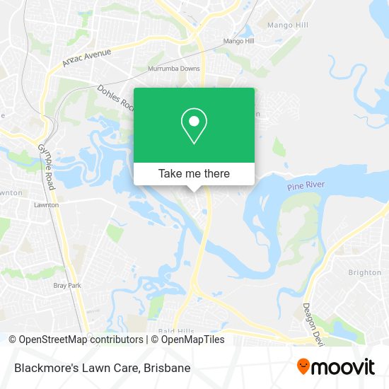 Blackmore's Lawn Care map