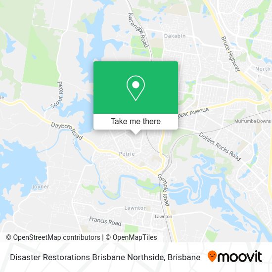 Disaster Restorations Brisbane Northside map